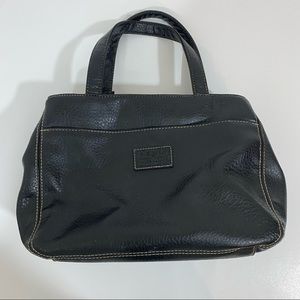 Relic Purse Black Leather Shoulder Bag with Multi Compartments Hand Bag Small